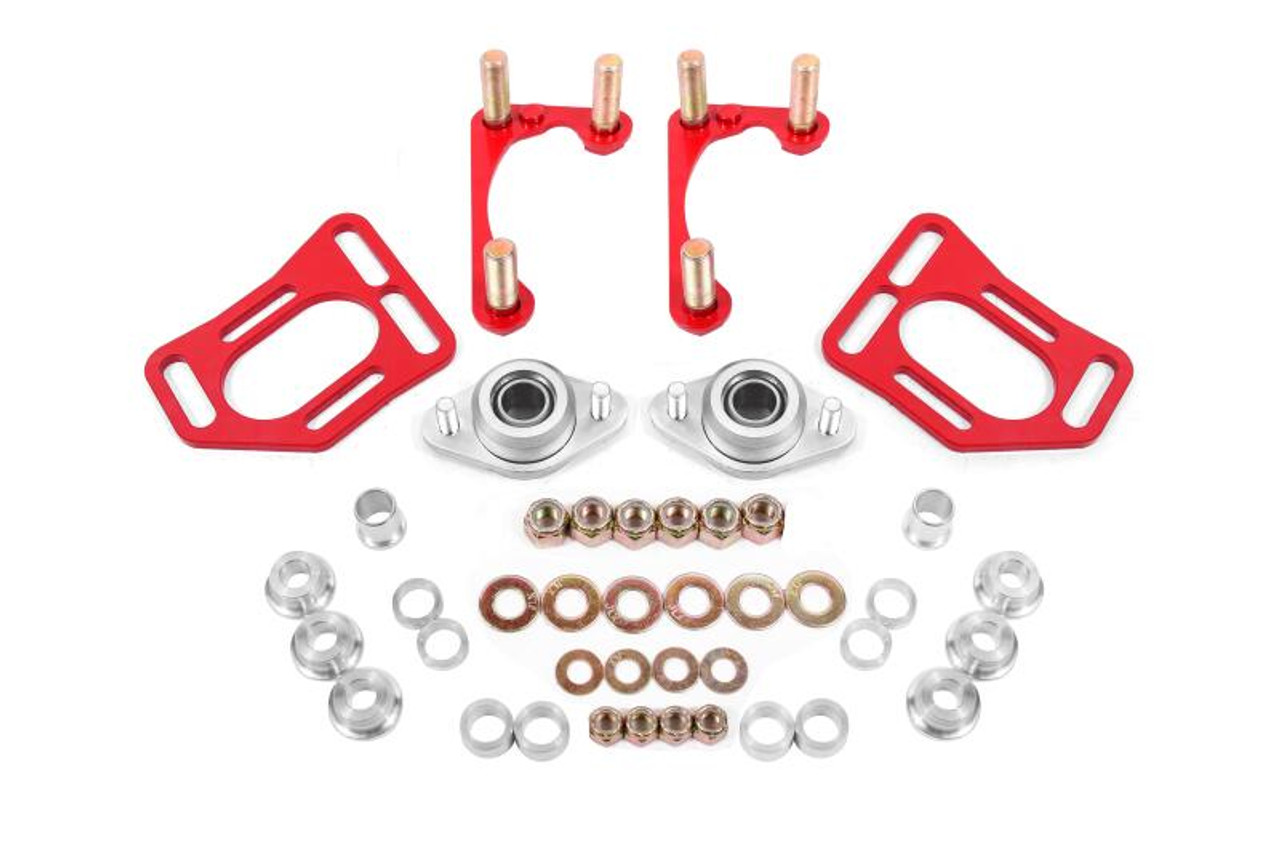 BMR 90-93 Fox Mustang Caster Camber Plates - Red - WAK731R User 1