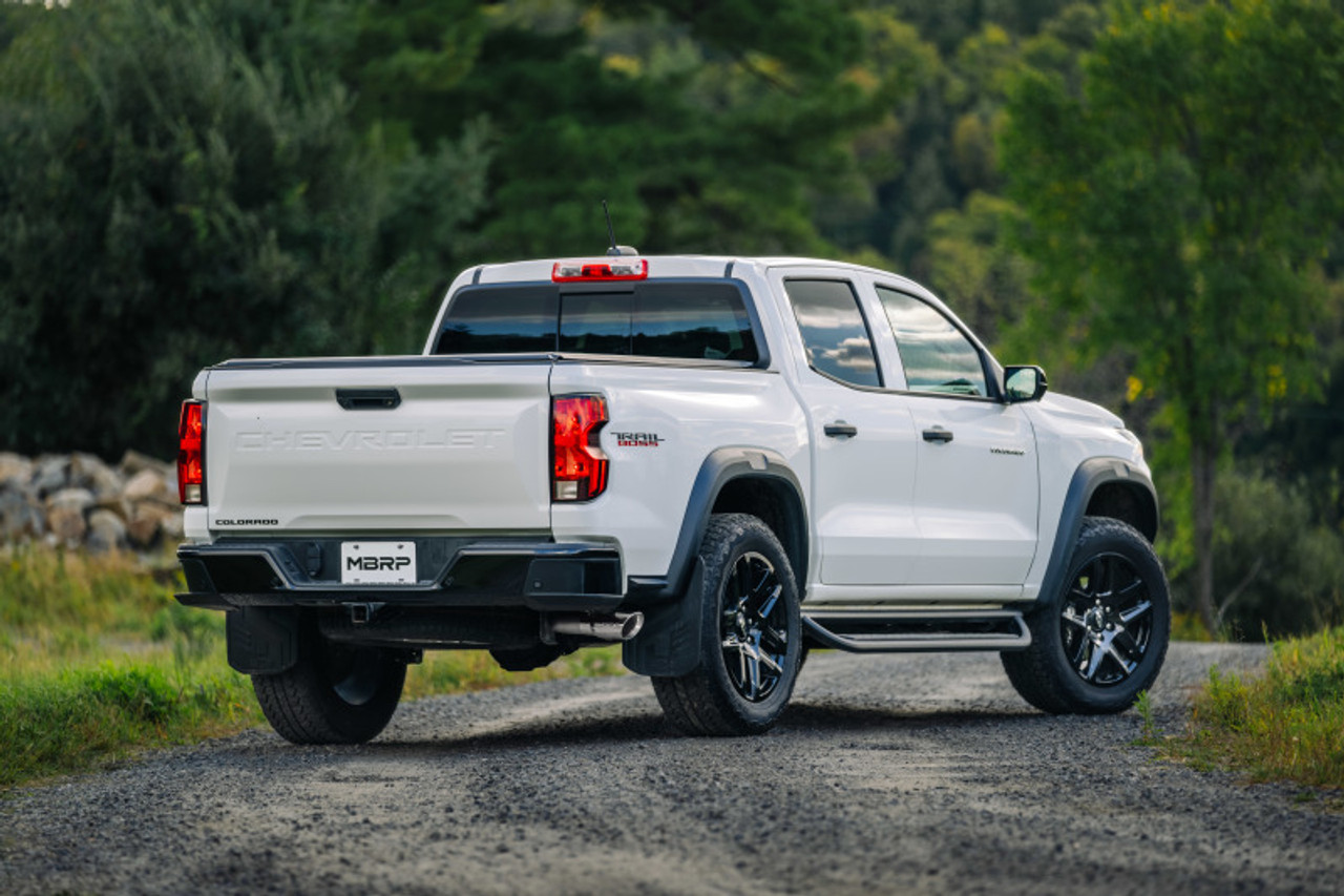 MBRP 2023+ Chevy Colorado/GMC Canyon Aluminized Steel 3in Cat-Back Single Side Exit - Black - S5015BLK Photo - lifestyle view