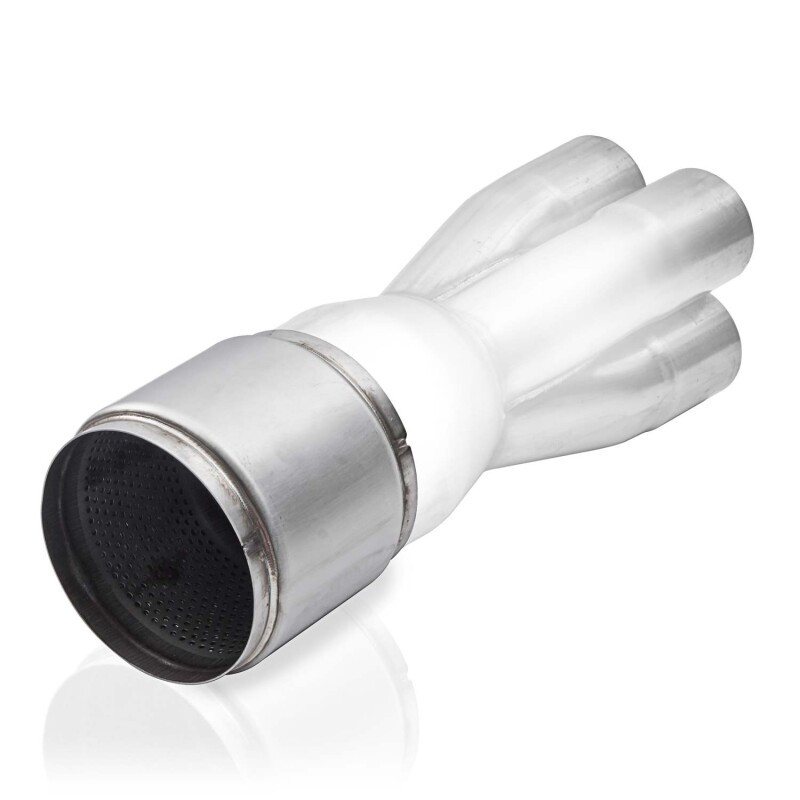 Stainless Works 4in OD 4.75in Body 5in Length Race Muffler - RM40 Photo - Mounted