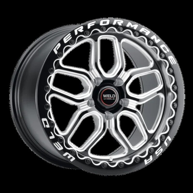 Weld Racing Laguna Bead Lock 17x10/  5x114.3 / ET49 / BS7.50 Gloss BLK MIL Wheel DIA 78.1 - S90770067P49 Photo - Primary