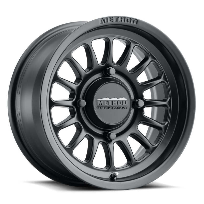Method MR411 Bead Grip 15x7 / 5+2/38mm Offset / 5x4.5 / 72 CB Matte Black Wheel - MR41157012552 Photo - Primary