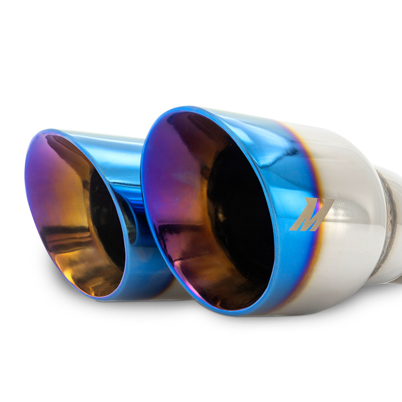 Mishimoto Dual Offset Tips 2.5in Inlet 3in Outlet Slash Cut - Burnt - MMEXH-TIP-FSTBT User 1