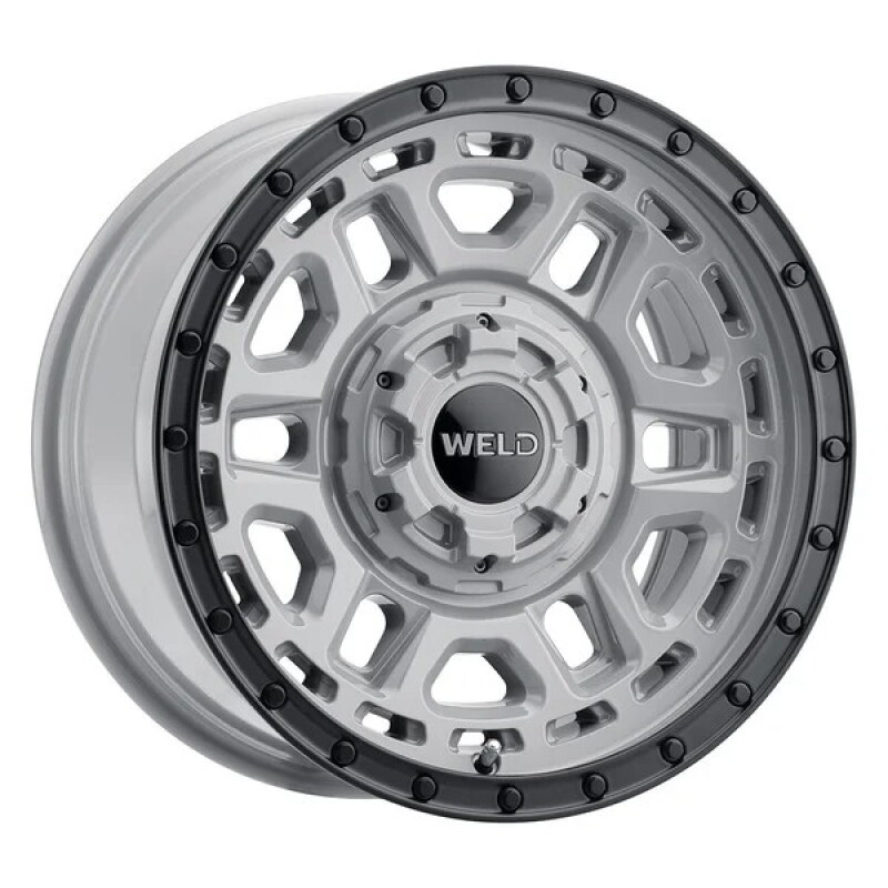 Weld Off-Road Crux 17x9in / 5x114.3 BP / ET -12 / 78.1mm Bore - Gloss Armor Gray / Satin Black Wheel - W16979026451 Photo - Primary