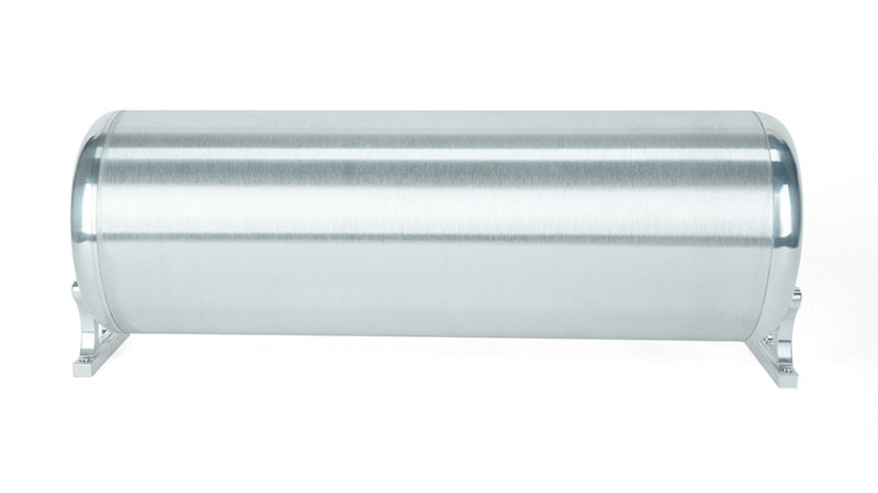 Air Lift 18in FLO Tank w/ Viair 444c Black Compressor (Incl. Fittings & Tank Mounting Hardware) - 27767 Photo - Close Up