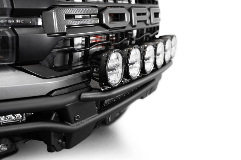 Addictive Desert Designs 2021-2024 Ford F-150 Raptor Race Series Front Bumper Light Hoop - AC2107001NA Photo - Mounted