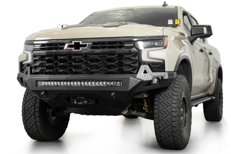 Addictive Desert Designs 2022+ Chevy Silverado 1500 ZR2 Stealth Fighter Front Bumper - F120083030103 Photo - Mounted