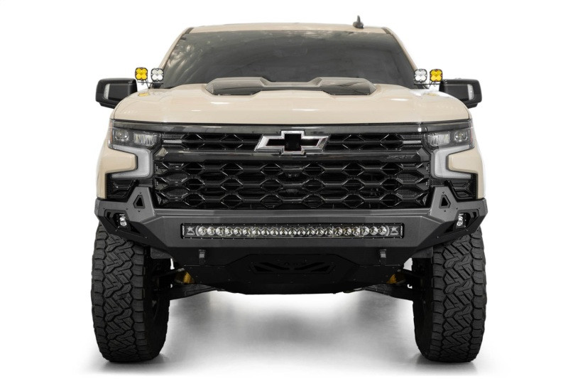 Addictive Desert Designs 2022+ Chevy Silverado 1500 ZR2 Stealth Fighter Front Bumper - F120083030103 Photo - Mounted