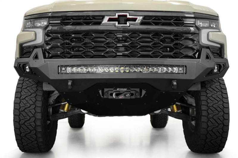 Addictive Desert Designs 2022+ Chevy Silverado 1500 ZR2 Stealth Fighter Front Bumper - F120083030103 Photo - Mounted