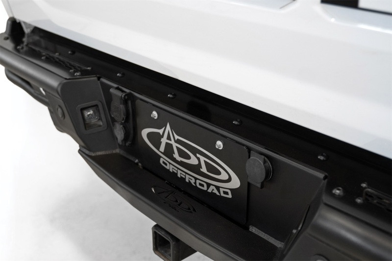 Addictive Desert Designs 21-23 Ford F-150 PRO Bolt-On Rear Bumper w/ Back-up Sensor Cutouts - R198571280103 Photo - Mounted