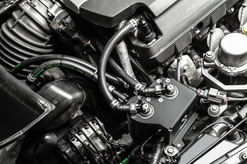 Radium 14-19 Chevrolet Corvette LT1 CCV Fluid Lock Dual Catch Can Kit - 20-0986-FL User 1