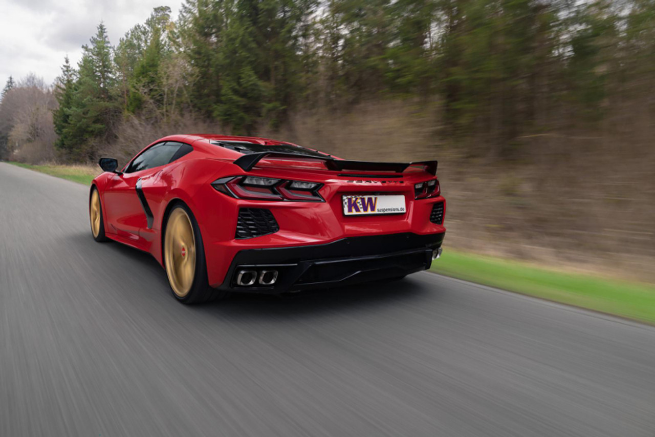 KW 2020+ Chevrolet Corvette C8 (w/ Electronic Dampers & OE Noselift) Height Adjustable Spring Kit - 25361034 User 6