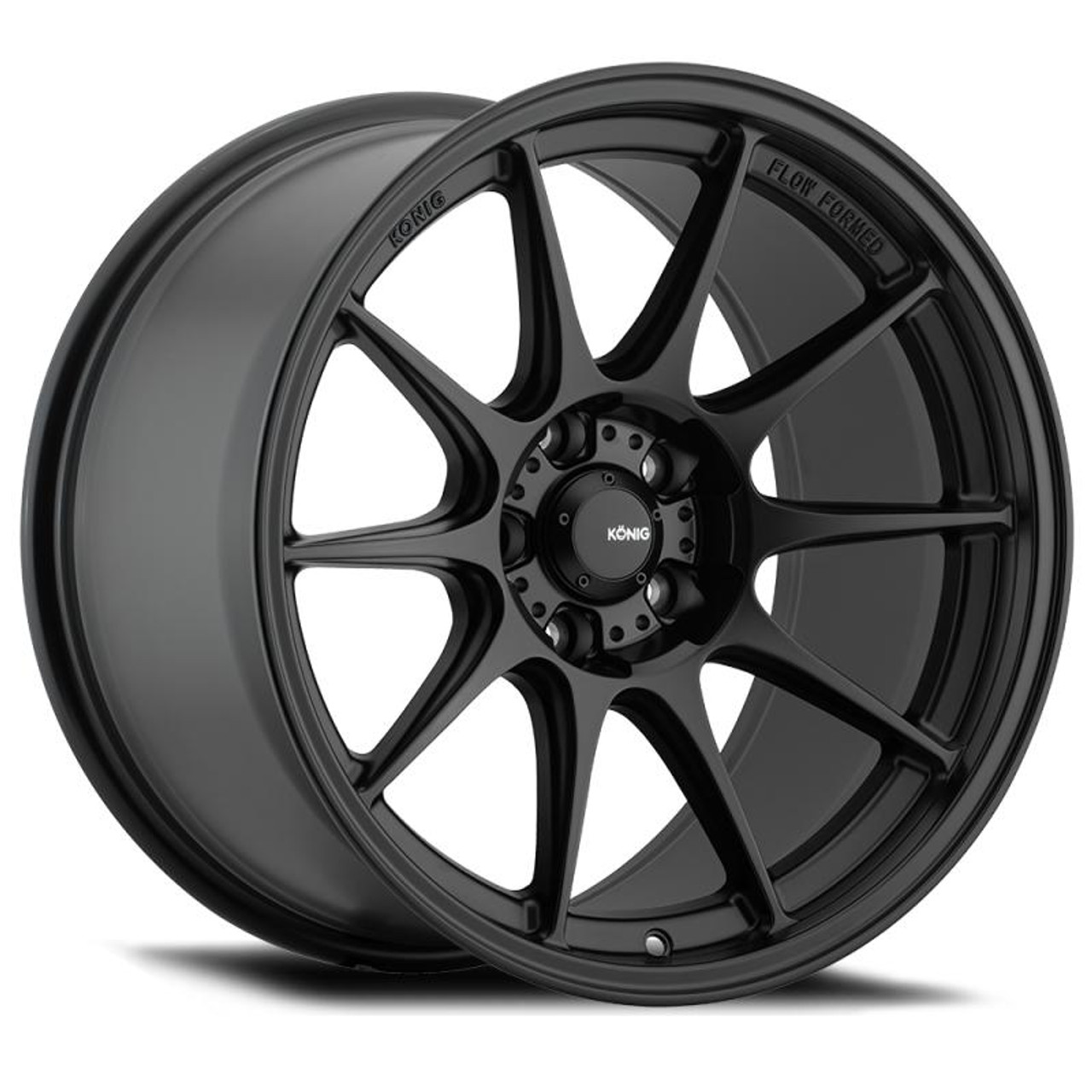 Konig Konig Dekagram 15x8 4x100 ET25 Semi-Matte Black - DK85100255