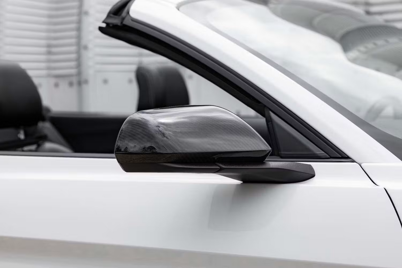 DX Carbon Carbon Fiber Mirror Covers No Turn Signals (2015-up Mustang GT / Dark Horse / Ecoboost)