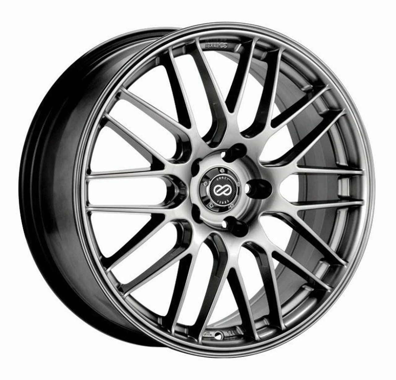 Enkei Enkei EKM3 18x8 5x112 Bolt Pattern 35mm Offset 72.6 Bore Dia Performance Hyper Silver Wheel - 442-880-4435HS