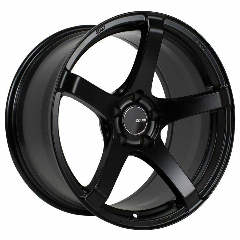 Enkei Enkei Kojin 17x8 40mm Offset 5x100 Bolt Pattern 72.6mm Bore Dia Matte Black Wheel - 476-780-8040BK