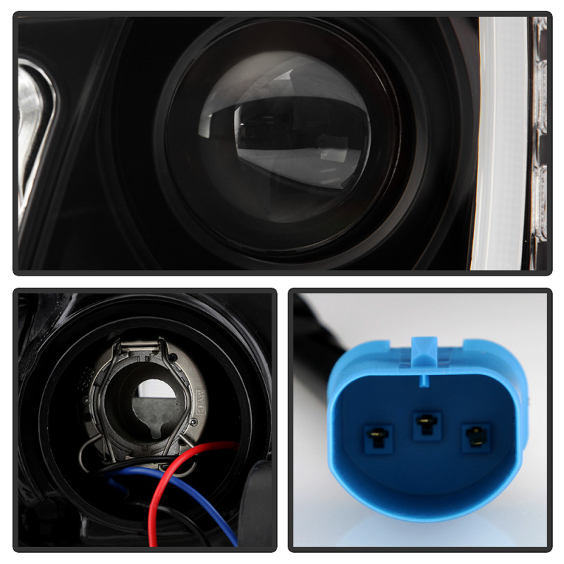 Spyder Peterbilt 325 2008-2019 Driver Side Projector Headlights - Black (PRO-YD-PB38600-L-BK) - 5088567 User 2