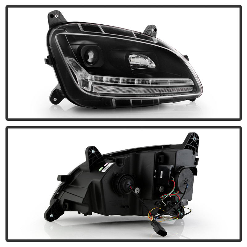Spyder 13-19 Peterbilt 579 Passenger Side Projector Headlights - Black (PRO-YD-PB57914-SEQ-R-BK) - 5088598 User 1