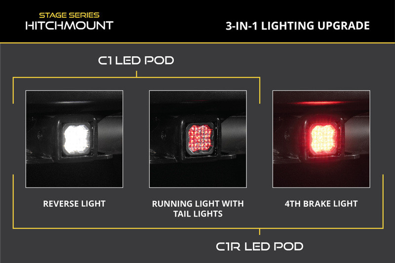 Diode Dynamics HitchMount LED Pod 4-Pin Reverse Kit  C1R - DD8762 User 4