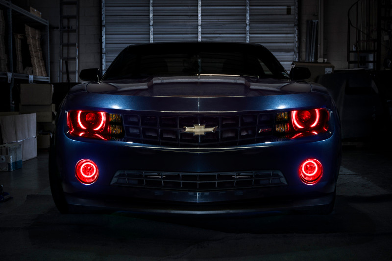 Oracle 10-13 Chevrolet Camaro LED Fog Light Halo Kit - Red - 1103-003 Photo - lifestyle view