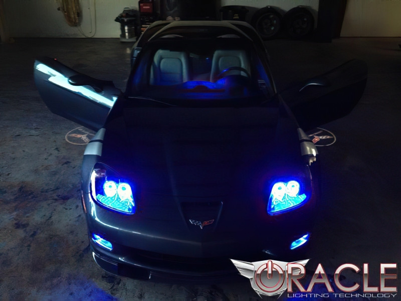 Oracle 05-13 Chevrolet Corvette C6 LED Fog Light Halo Kit - Red - 1176-003 Photo - lifestyle view