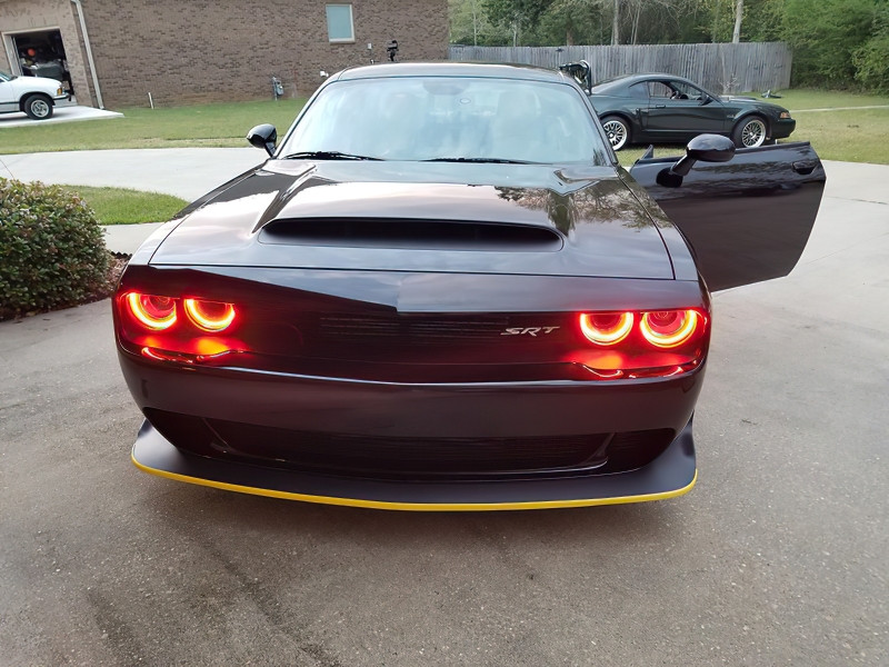 Oracle 15-23 Dodge Challenger LED Headlight Halo Kit - Red - 2268-003 Photo - lifestyle view