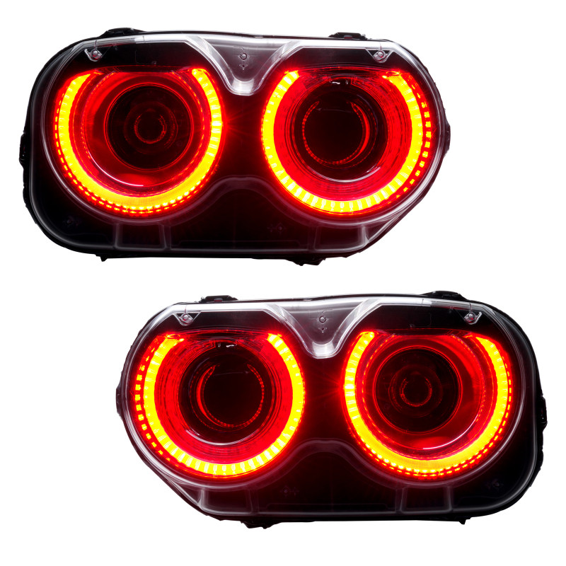 Oracle 15-23 Dodge Challenger LED Headlight Halo Kit - Red - 2268-003 User 1