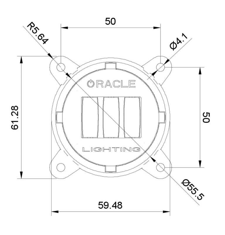 Oracle 60mm 15W Low Beam LED Emitter - Amber - 5821-005 User 1