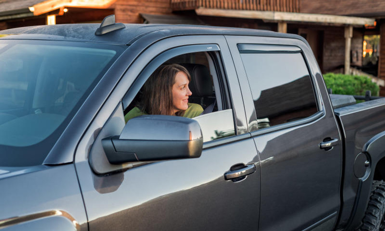 LUND Lund 04-14 Ford F-150 SuperCab Ventvisor Elite Window Deflectors - Smoke 2 Pc - 182741