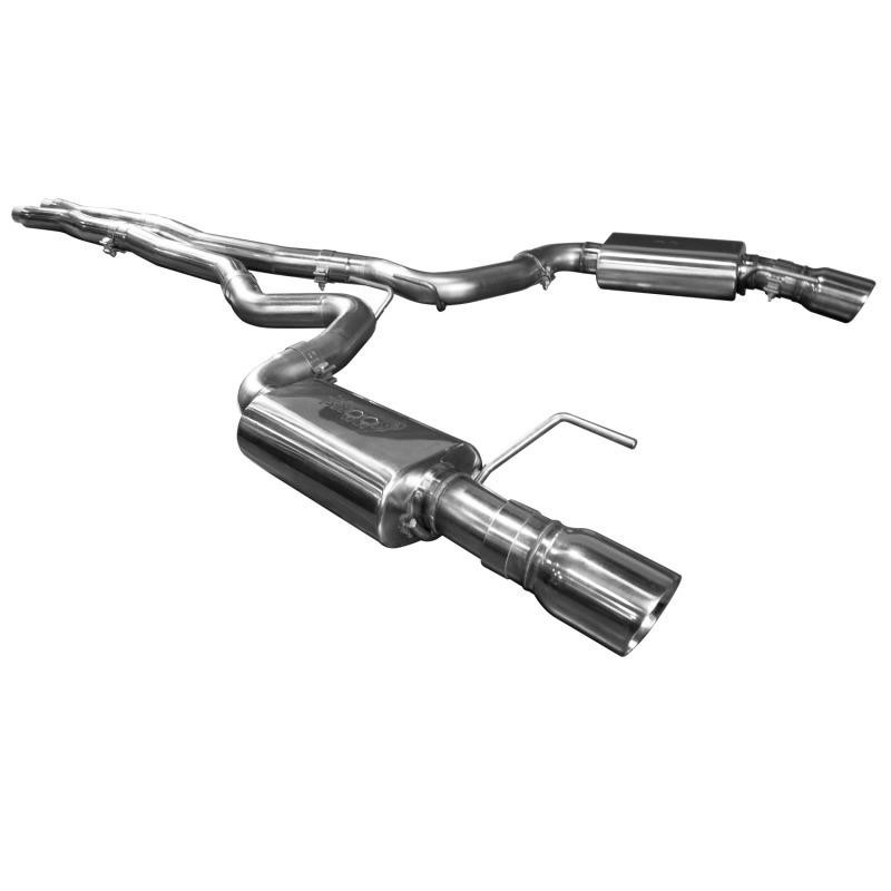 Kooks Headers Kooks 15 Mustang 5.0L 4V Convertible 3in Cat-Back w/ X-Pipe 4in Slash Cut Polished Tips Exhaust - 11514101