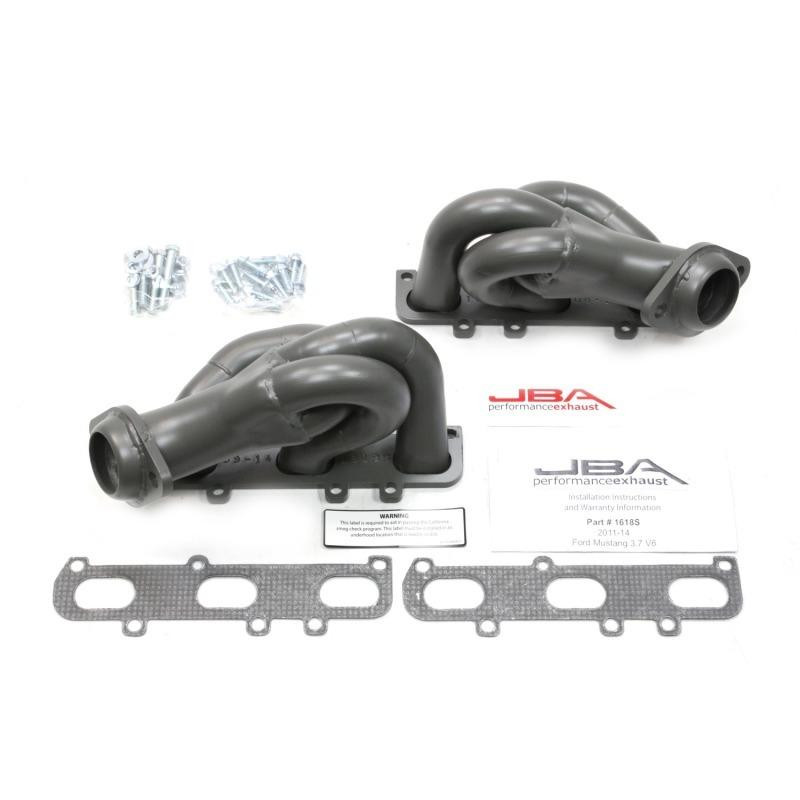 JBA 11-17 Ford Mustang 3.7L V6 1-5/8in Primary Ti Ctd Cat4Ward Header - 1618SJT