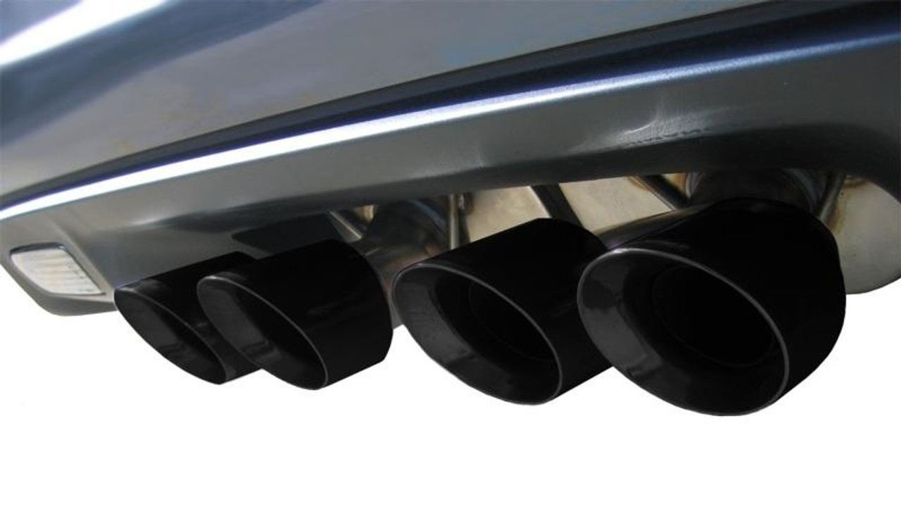 Corsa Performance Corsa 06-13 Chevrolet Corvette C6 Z06 7.0L V8 Black Sport Cat-Back Exhaust - 14164CB3BLK