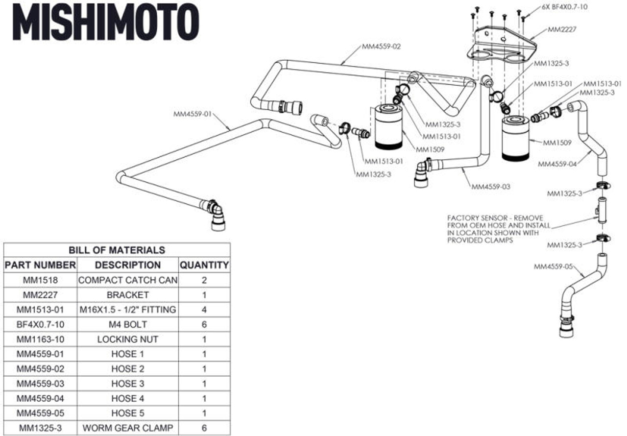 Mishimoto F-150 Baffled Oil Catch Can MMBCC-F35T-11SBE (11-14 3.5L EcoBoost  F-150)