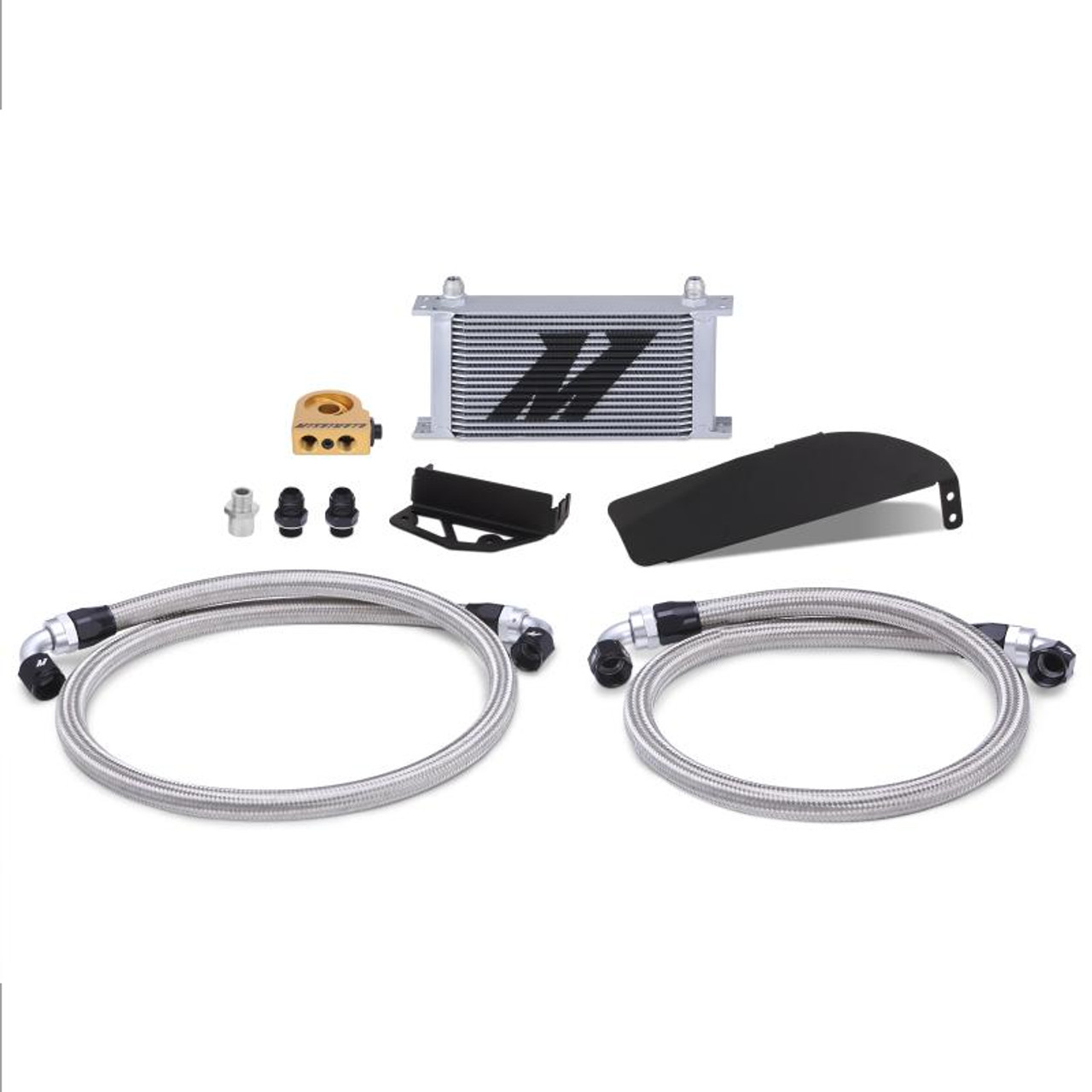 Mishimoto 2017 Honda Civic Type R Direct Fit Oil Cooler Kit - Silver - MMOC-CTR-17TSL