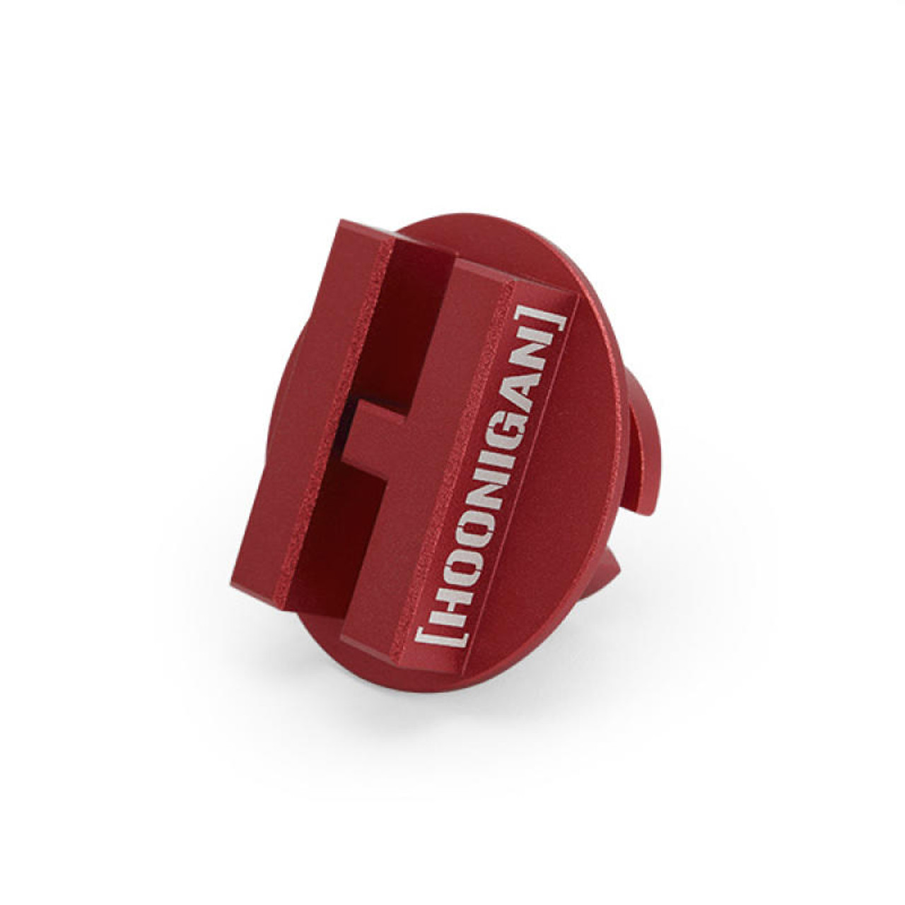 Mishimoto 2015 Ford Mustang EcoBoost/2013 Ford Focus ST Hoonigan Oil Filler Cap - Red - MMOFC-MUS4-15HRD