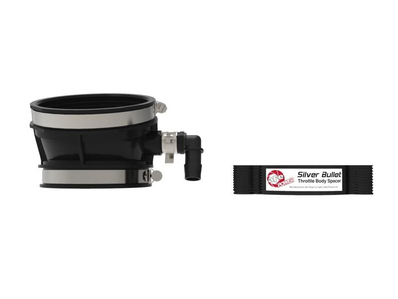 AFE aFe 2020 Vette C8 Silver Bullet Aluminum Throttle Body Spacer / Works With Factory Intake Only - Blk - 46-34017B
