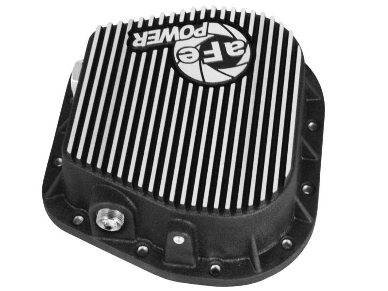 AFE aFe Power Rear Diff Cover Machined 12 Bolt 9.75in 97-16 Ford F-150 w/ Gear Oil 6 QT - 46-70152-WL