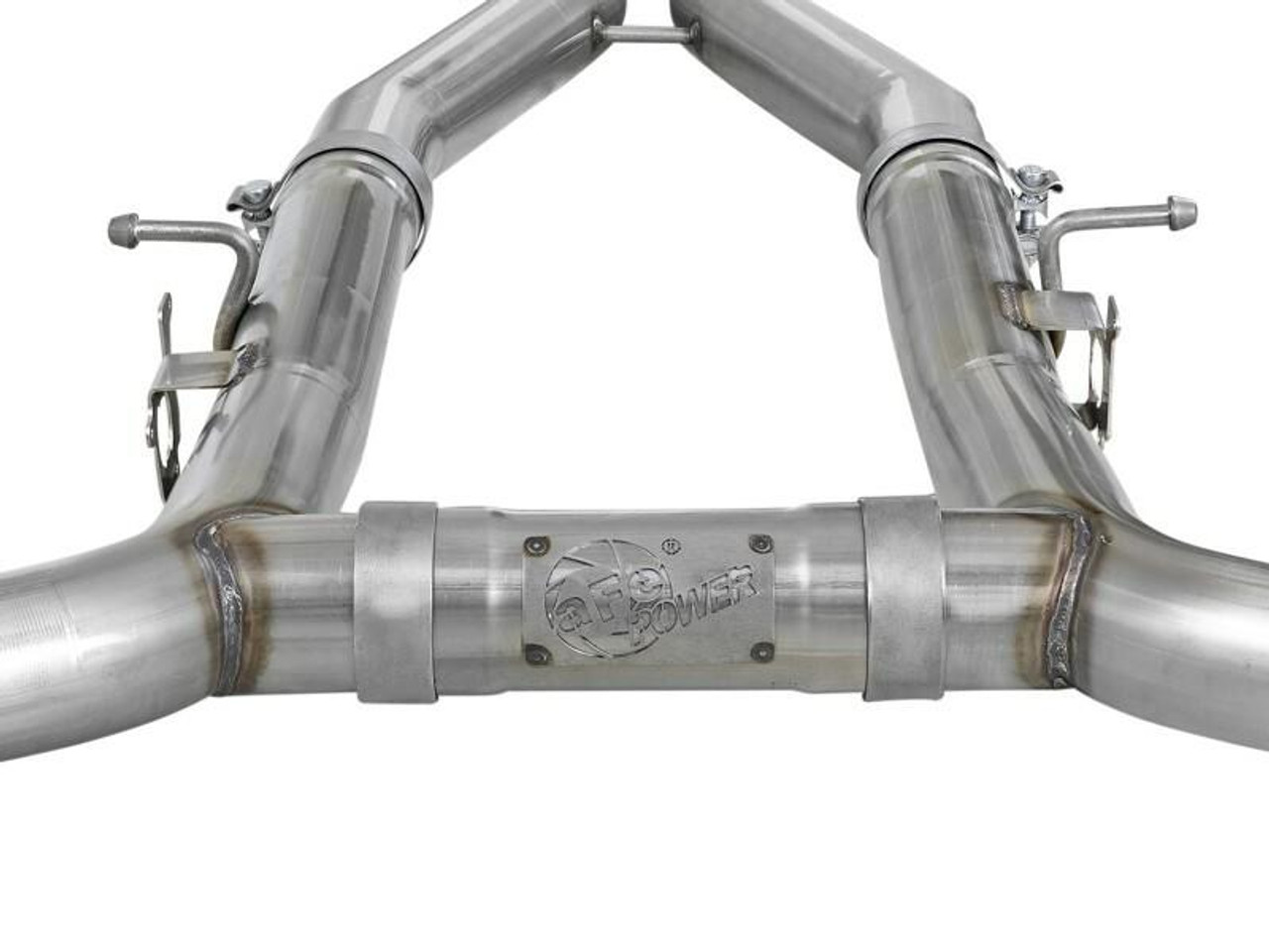 AFE aFe MACH Force-Xp 3in 304 SS Cat-Back Exhaust 15-20 Dodge Charger Hellcat V8-6.2L/6.4L w/o Muffler - 49-32070NM