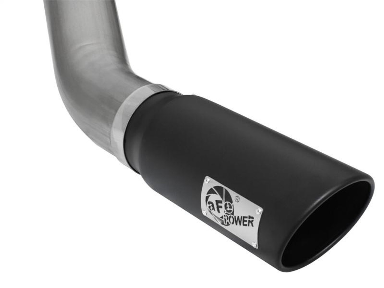 AFE aFe MACHForce XP Exhaust Large Bore 5in DPF-Back SS 13-15 Dodge Trucks L6-6.7L td Black Tip - 49-42051-1B