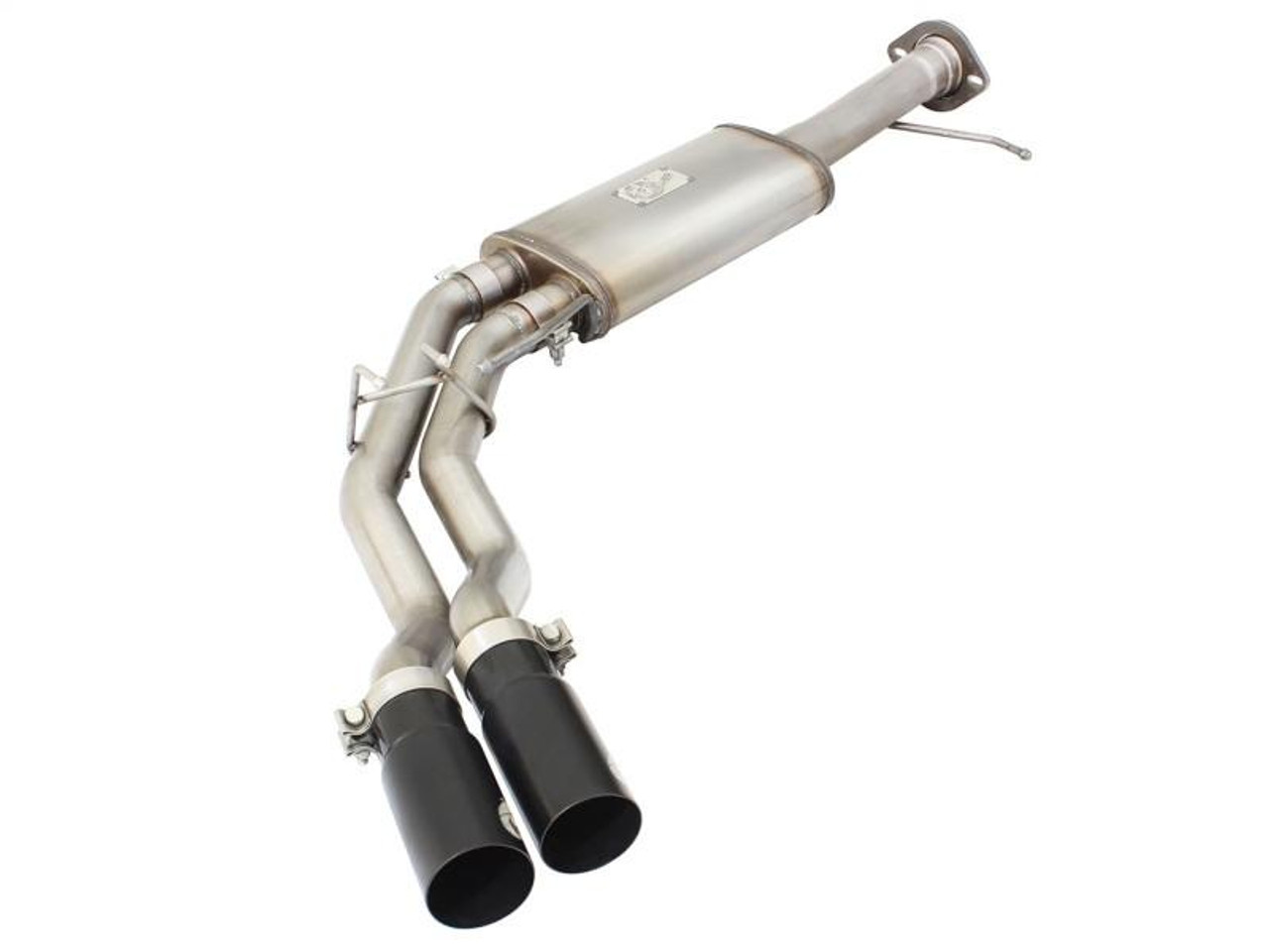 AFE aFe Rebel Series Exhaust SS Front Side Exit CB w/ Black Tips 10-14 Ford F150 Ecoboost V8 6.2L - 49-43071-B