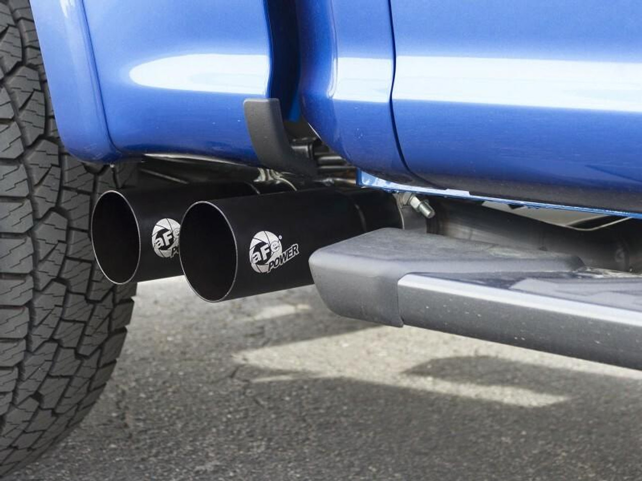 AFE aFe Rebel 3in 409 SS Cat-Back Exhaust 2021 Ford F-150 V6 2.7L/3.5L tt/V8 5.0L w/ Black Tips - 49-43128-B