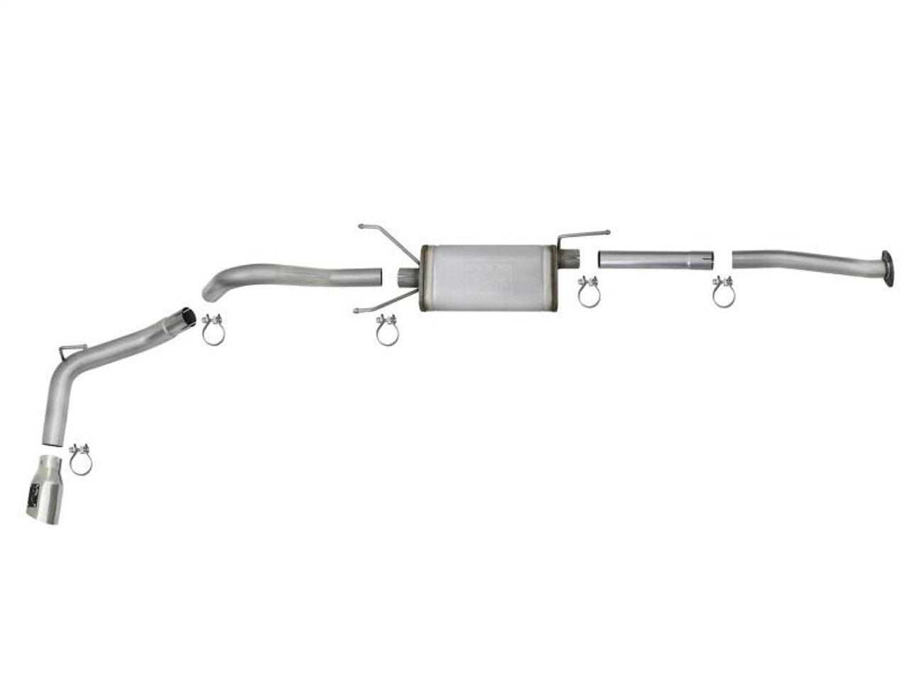 AFE aFe MACH Force-Xp 2-1/2in 304 SS Cat-Back Exhaust w/ Polished Tips 2016 Toyota Tacoma 2.7L/3.5L - 49-46042-P