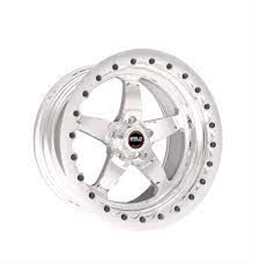 Weld S71 15x10.33 / 5x120mm BP / 7.5in. BS Polished Wheel (Medium Pad) - Polished Single Beadlock MT - 71MP510N75G