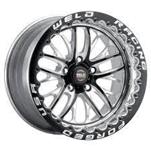 Weld RT-S S82 15x10 / 5x115 BP / 6.5in BS Black Wheel - Black Single Beadlock MT - 82MB510W65F