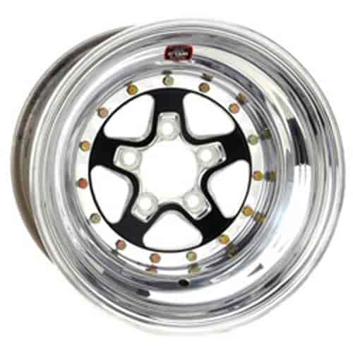 Weld Alumastar 2.0 15x8 / 5x4.5 BP / 3in BS Black/Polished Wheel - Non-Beadlock - 88B-508206