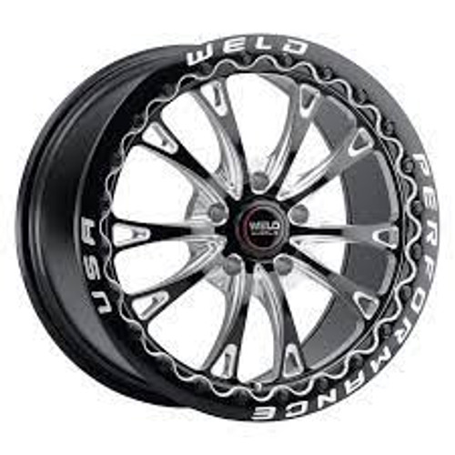 Weld S908 18X10 Belmont Drag Beadlock 5X114.3 ET30 BS6.70 Gloss Black MIL Dia 78.1 - S90880067P30