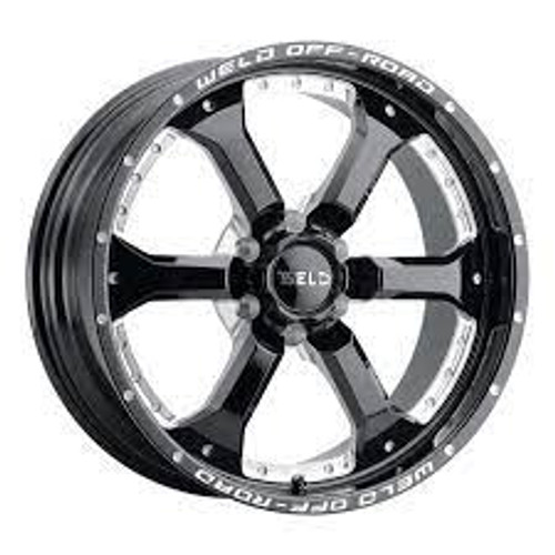 Weld Off-Road W125 20X10 Granada Six 6X135 ET-18 BS4.75 Gloss Black MIL 87.1 - W12500089475