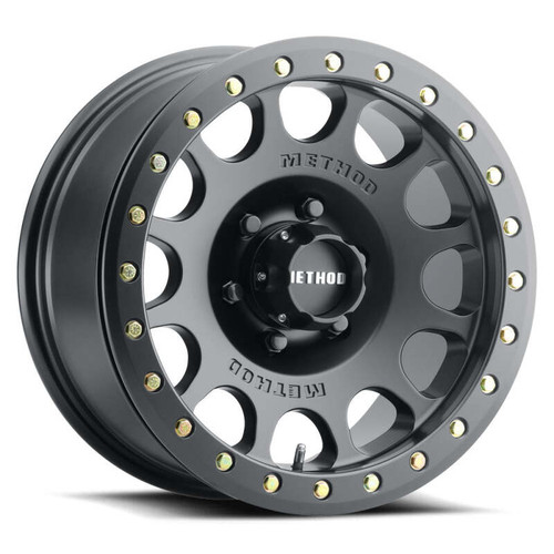 Method MR105 V3 Beadlock 17x9 -38mm Offset 8x6.5 130.81mm CB Matte Black Wheel w/ BH-H24125 - MR10579080538B Photo - Primary