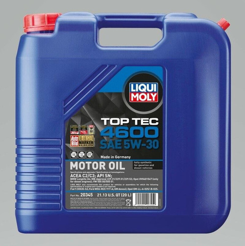 LIQUI MOLY LIQUI MOLY 20L Top Tec 4600 Motor Oil 5W-30 - 20345