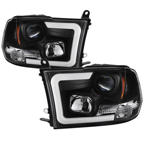 SPYDER Spyder 09-16 Dodge Ram 1500 Version 2 Headlights Light Bar DRL Black PRO-YD-DR09V2-LBDRL-BK - 5084811