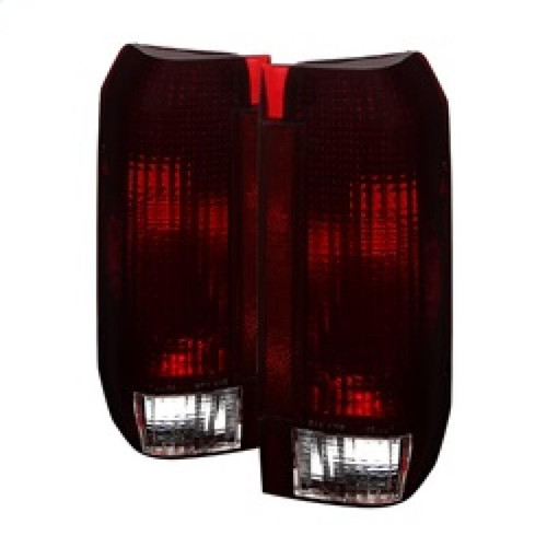 SPYDER Xtune Ford Bronco F150 F250 F350 F450 92-96 OE Style Tail Lights Red Smoked ALT-JH-FB92-OE-RSM - 9030567